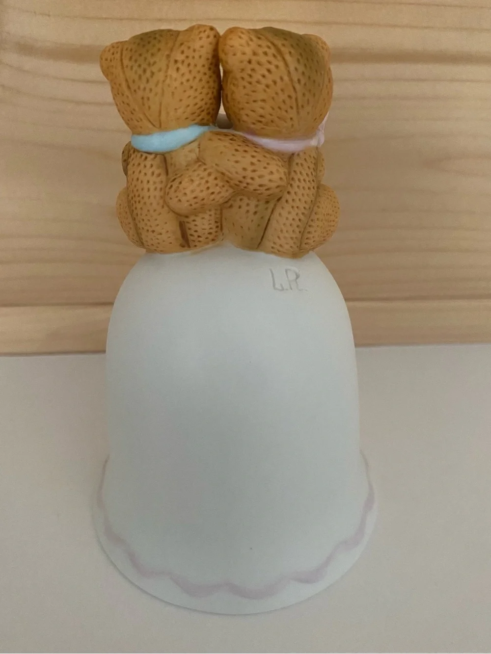RARE Vintage 1987 Enesco Lucy Rigg Anniversary Bell Bear Figurine Collectible